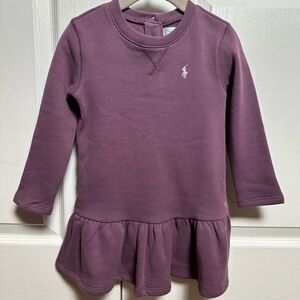 Toddler Polo Ralph Lauren Logo Fleece Dress